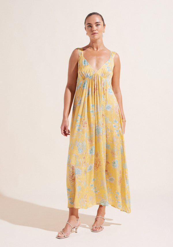 Jessica Yvette Maxi Dress Yellow | Auguste The Label