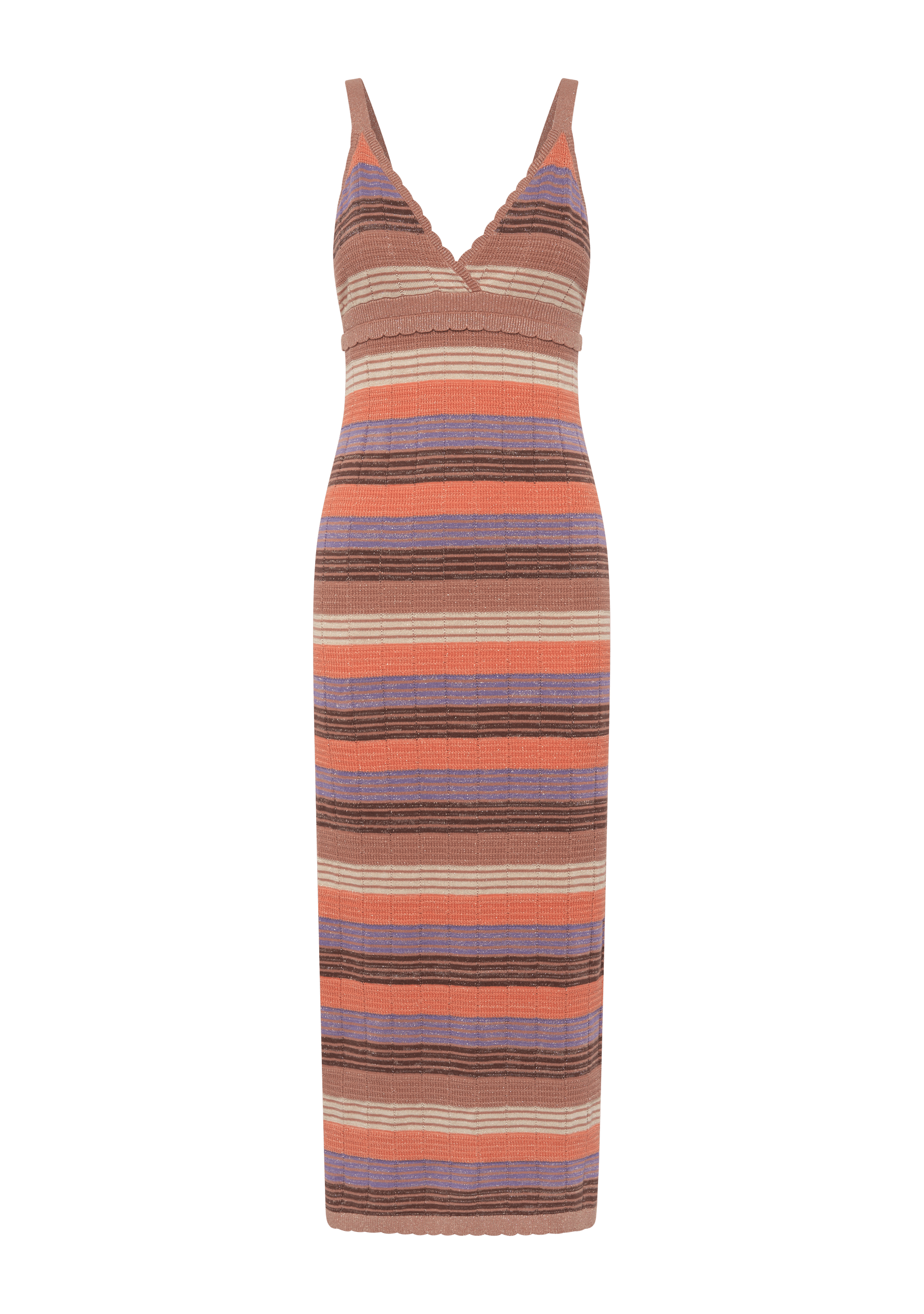 Macey Knit Midi Dress Stripe | Auguste The Label